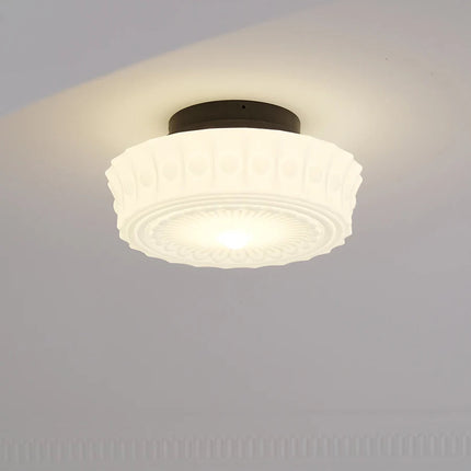 Lustre rétro en verre style français pour intérieur élégant — LZ4B7X9Q