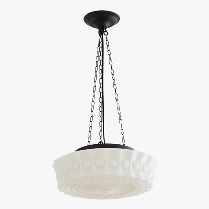 Lustre rétro en verre style français pour intérieur élégant — LZ4B7X9Q