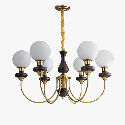 Lustre suspension LED style rétro français pour plafond — LZ4X9J