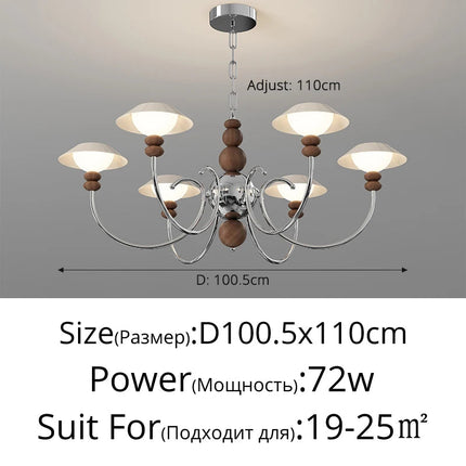 Lustre rétro haut de gamme en coque d'œuf style médiéval américain — LZ4X9J