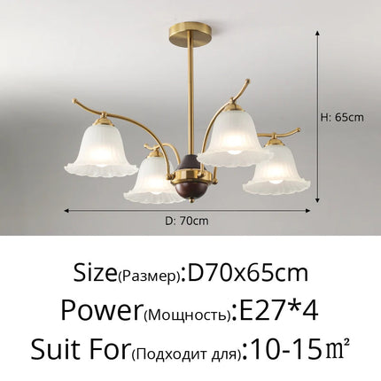 Lustre rétro élégant pour éclairage classique et raffiné — LZ4P9X
