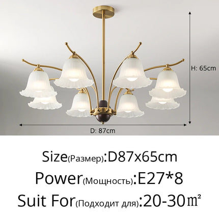 Lustre rétro élégant pour éclairage classique et raffiné — LZ4P9X