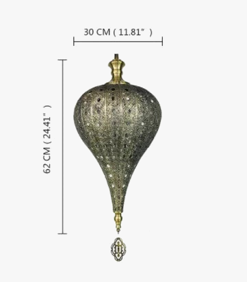 Lustre rétro style thaïlandais et arabe pour restaurant et bar — LZ4X9Q2M