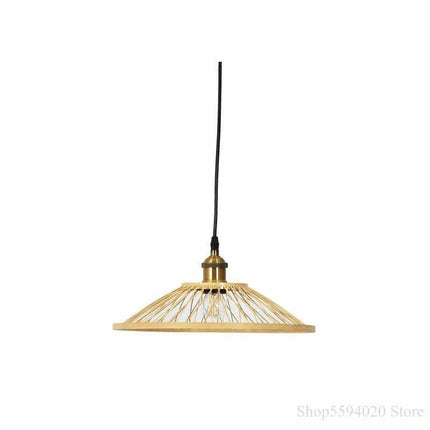 lustre restaurant en bambou chinois créatif led zen asie