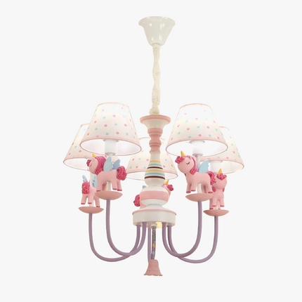 Lustre enfant en tissu et résine au style romantique — LZ4G7X