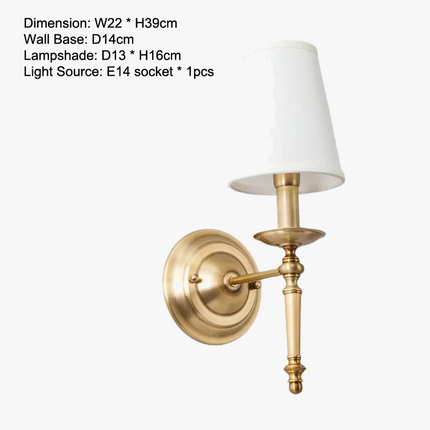Lustre rond en cuivre pour chambre à coucher — LZ4X9P2