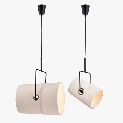 Lustre rotatif suspension style loft nordique en tissu — LZ4X9T2