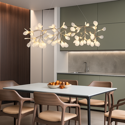 Lustre suspension design branche d'arbre avec LED Firefly — LZ3X9Q