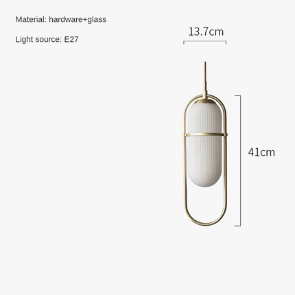 Lustre suspension industriel moderne en verre et métal — LZ4X9T2