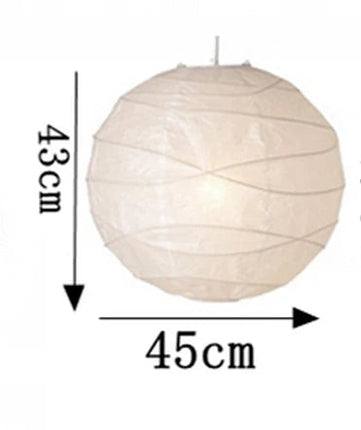 Lustre sphérique en papier japonais forme lune pour éclairage intérieur — LZ4X9Q7