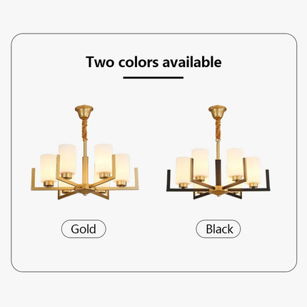 Lustre suspension LED style chinois rétro luxe — LZ4X9M