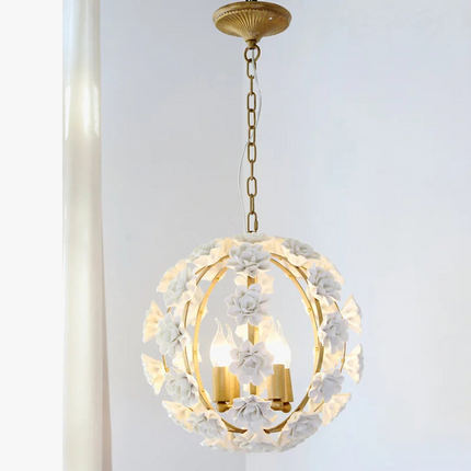 Lustre style empire rétro avec LED intégrée — LZ4X9M