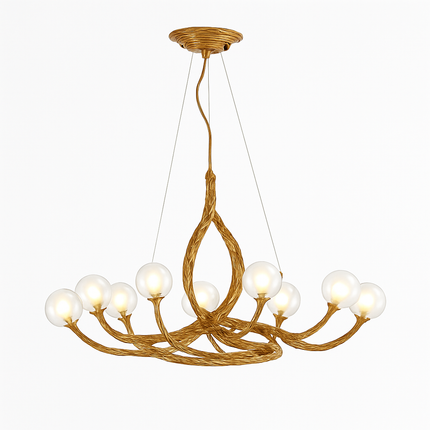 Lustre suspension moderne en résine style rétro branche d’arbre — LZ4X9P2