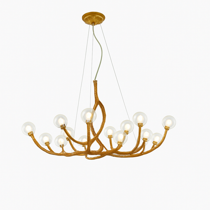 Lustre suspension moderne en résine style rétro branche d’arbre — LZ4X9P2
