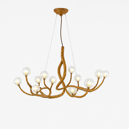 Lustre suspension moderne en résine style rétro branche d’arbre — LZ4X9P2