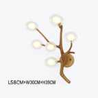 Applique 6 têtes / Lumière chaude