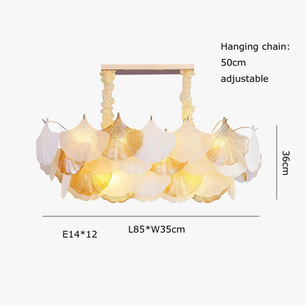 Lustre suspendu LED design Ginkgo réglable pour intérieur moderne — LZ4X9P2