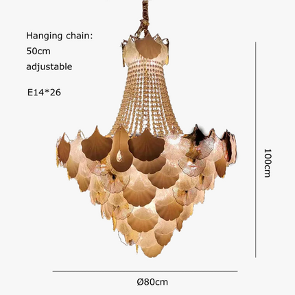 Lustre suspendu LED design Ginkgo réglable pour intérieur moderne — LZ4X9P2