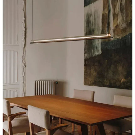 Lustre suspension moderne nordique design long et épuré — LZ4F7XQ