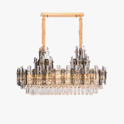 Lustre suspension ovale en cristal LED dimmable tendance 2022 — LZ4P9X