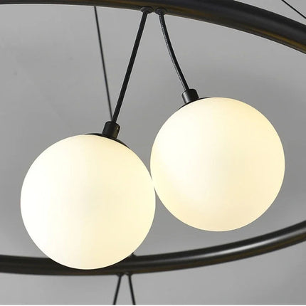 Suspension LED en forme de haricot avec détail cerise — LZ4M9Q2