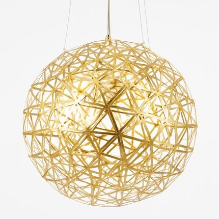 Suspension loft LED boule étincelante en acier inoxydable — LZ4F9X2