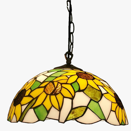 Lustre Tiffany antique pour restaurant, café, bar et allée — LZ4X9P2