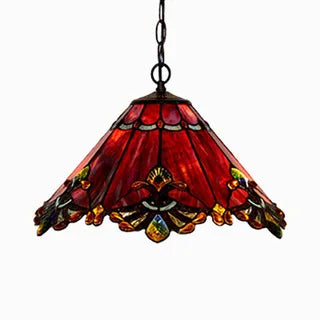 Lustre style vitrail Tiffany méditerranéen pour intérieur raffiné — LZ4X9P2Q