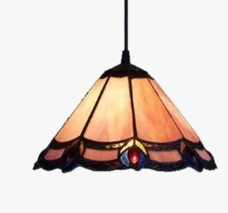 Lustre style vitrail Tiffany méditerranéen pour intérieur raffiné — LZ4X9P2Q