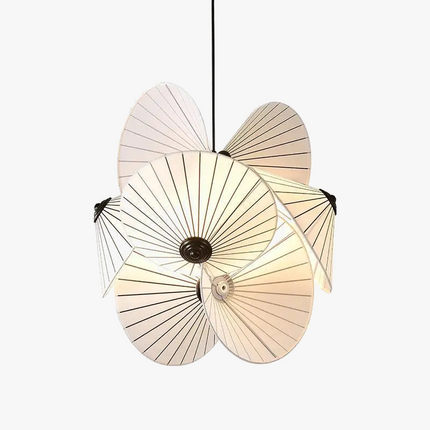 Lustre suspension blanc au design torsadé moderne — LZ4X9Q