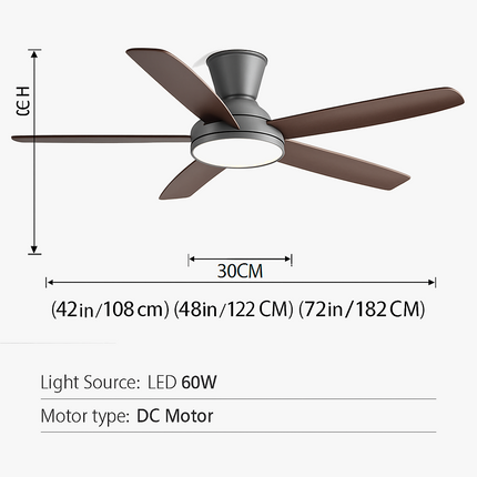 Lustre ventilateur silencieux avec télécommande pour confort optimal — LZ7XQ2