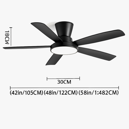 Lustre ventilateur silencieux avec télécommande pour confort optimal — LZ7XQ2