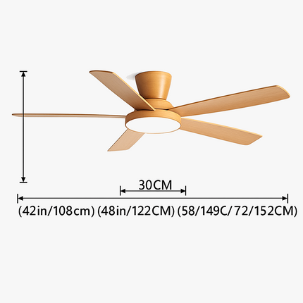 Lustre ventilateur silencieux avec télécommande pour confort optimal — LZ7XQ2