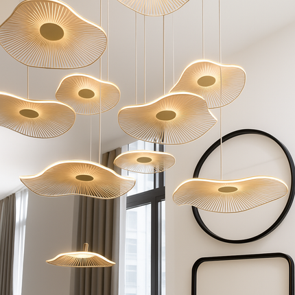 Lustre moderne minimaliste tournant pour escalier — LZ4X9P