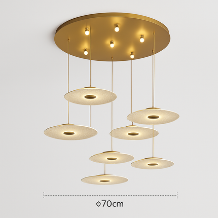Lustre moderne minimaliste tournant pour escalier — LZ4X9P