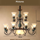 12 + 3 lumières / Sans ampoules