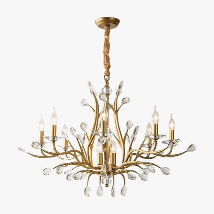 Lustre vintage en cristal pour éclairage intérieur élégant — LZ4X9P2