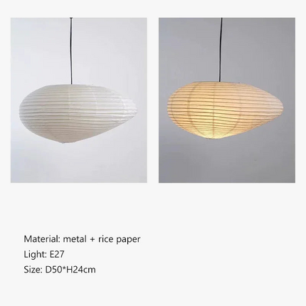 Lustre LED décoratif style japonais Wabi Sabi Isamu Noguchi — LZ4X9P2