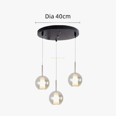 Lustre italien de luxe en bulles de verre pour restaurant — LZ4X9TQ