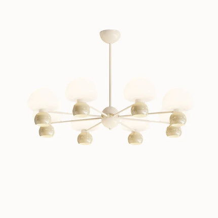 Lustre moderne en verre avec spots réglables en métal — LZ4Q9X2