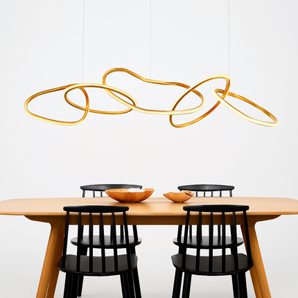 Lustre suspension vintage pour salon et salle à manger — LZ4G7T9
