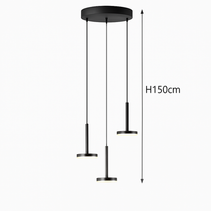 Lustre LED moderne pour escalier et cafés de luxe — LZ7FQ2