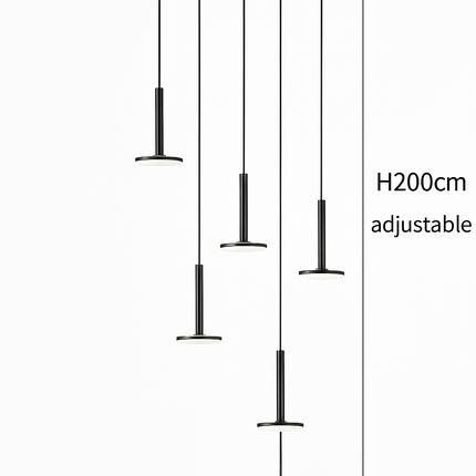 Lustre LED moderne pour escalier et cafés de luxe — LZ7FQ2