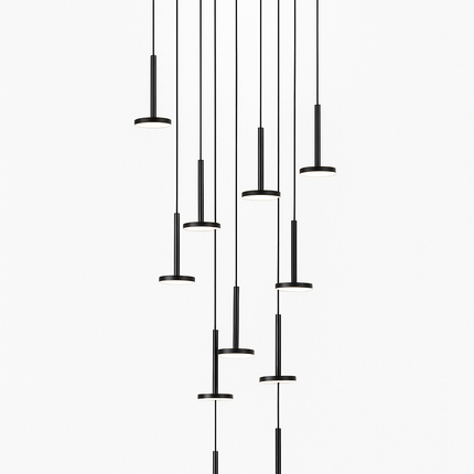 Lustre LED moderne pour escalier et cafés de luxe — LZ7FQ2