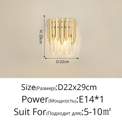 Applique murale en cristal moderne pour hôtel — LZ4X9T2