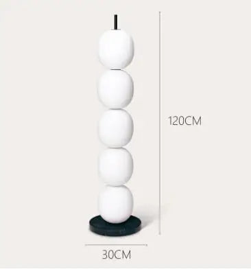 Lampadaire Nordic Mainkai avec abat-jour en verre blanc pour salon et chambre — LZ4P9XQ