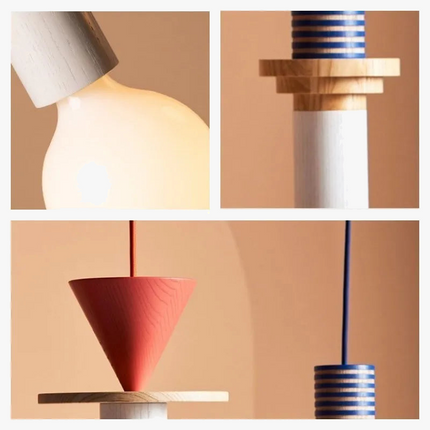 Suspension LED colorée aux formes géométriques — LZ4X9T2