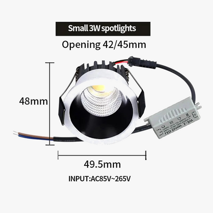 Spot LED encastré anti-éblouissement avec kit de pilotes — LZ4X9Q2