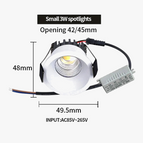 White and silver / Coolwhitelight6000K / CN | 3w