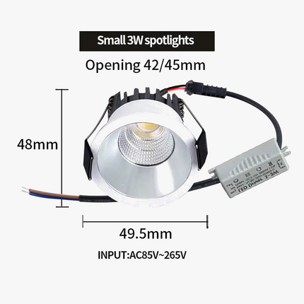Spot LED encastré anti-éblouissement avec kit de pilotes — LZ4X9Q2